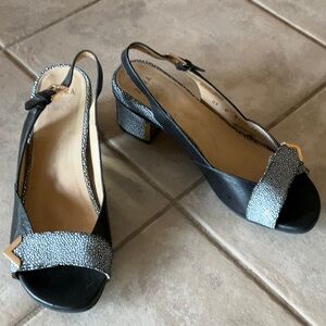 Ziera Sandals with Leather and Stingray NWOT